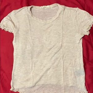 crop top with scalloped detailing